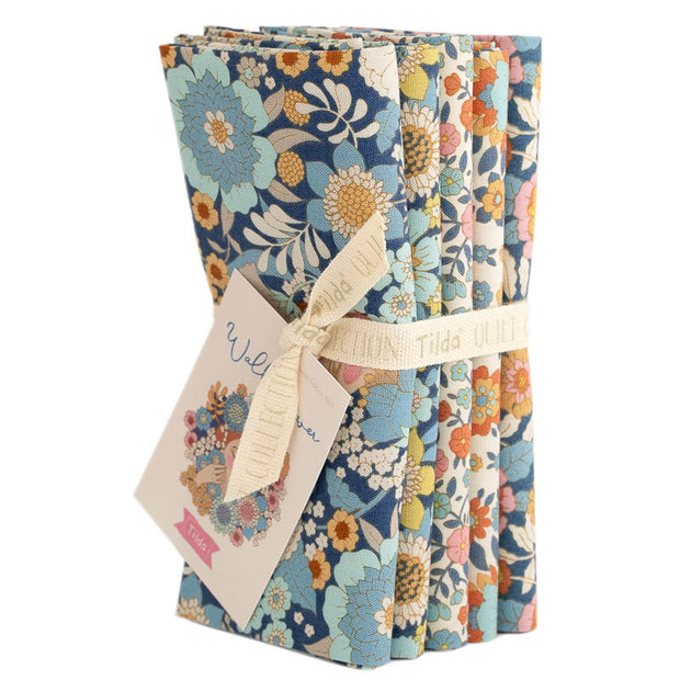 TILDA - Wallflower - Fat Quarter Bundle - Blue
