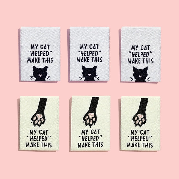 My Cat "Helped" Make This Labels