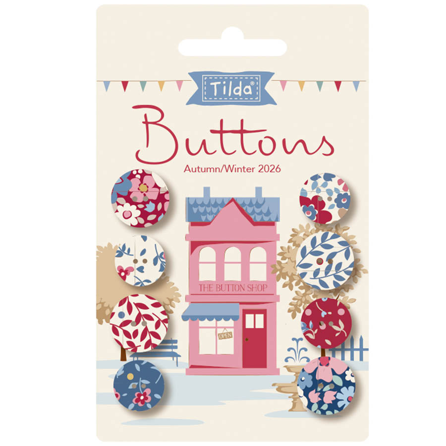 Village Life - Buttons - Winter Colours