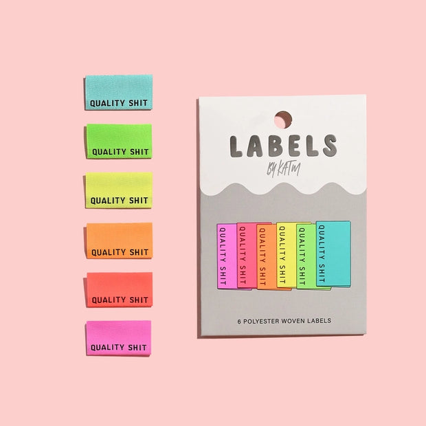 Quality Shit Labels - NEON