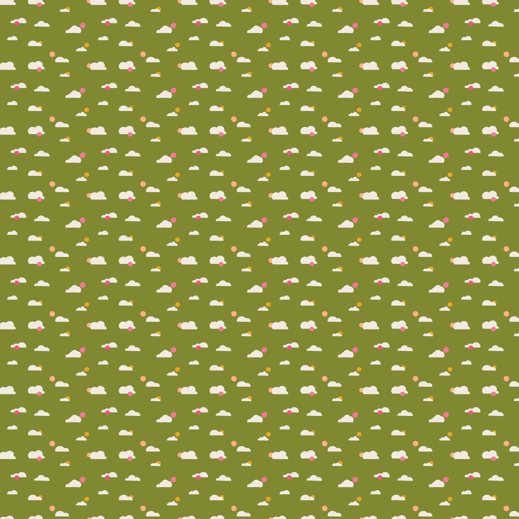 Joyful June - Clouds in Green