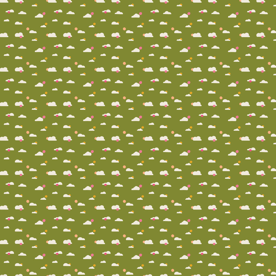 Joyful June - Clouds in Green