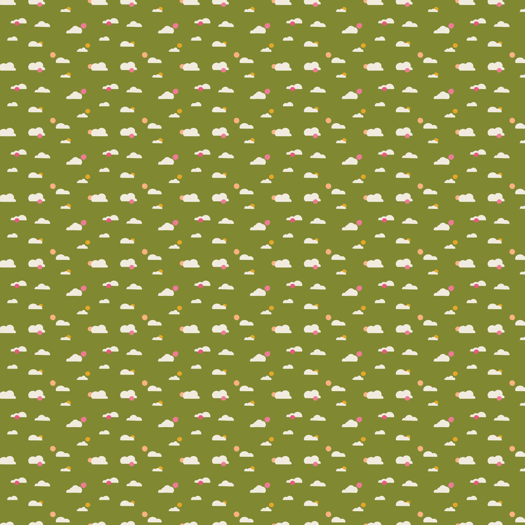 Joyful June - Clouds in Green