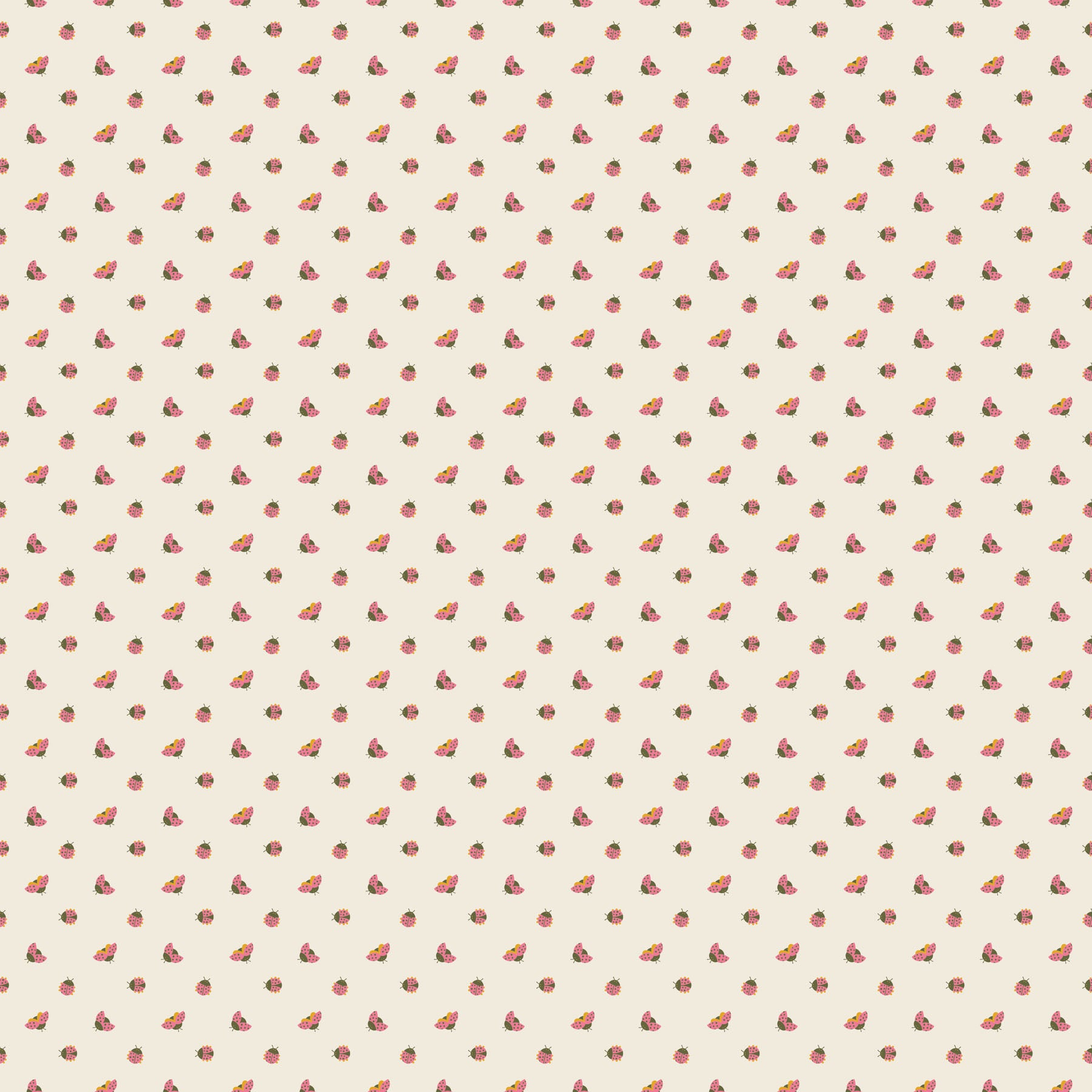 Joyful June - Ladybugs in Cream