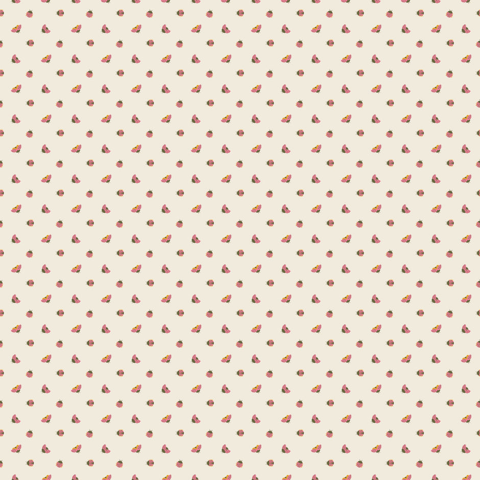 Joyful June - Ladybugs in Cream