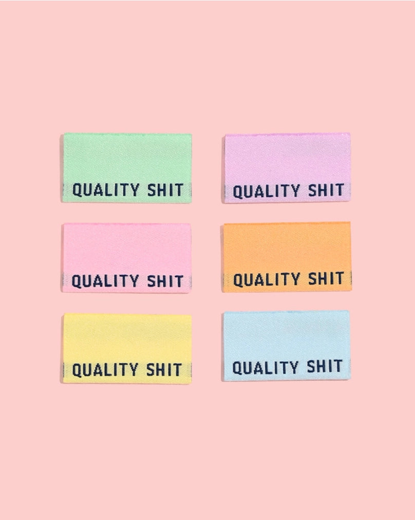 Quality Shit Labels - PASTEL