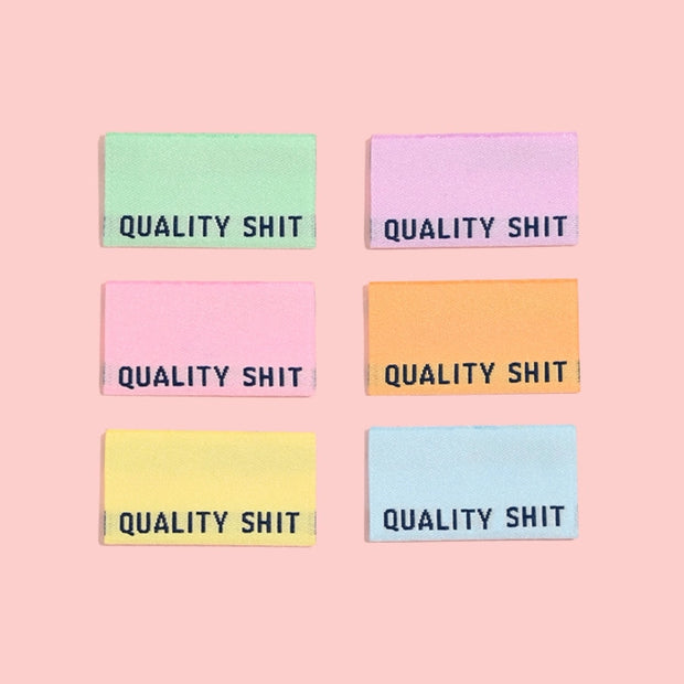 Quality Shit Labels - PASTEL
