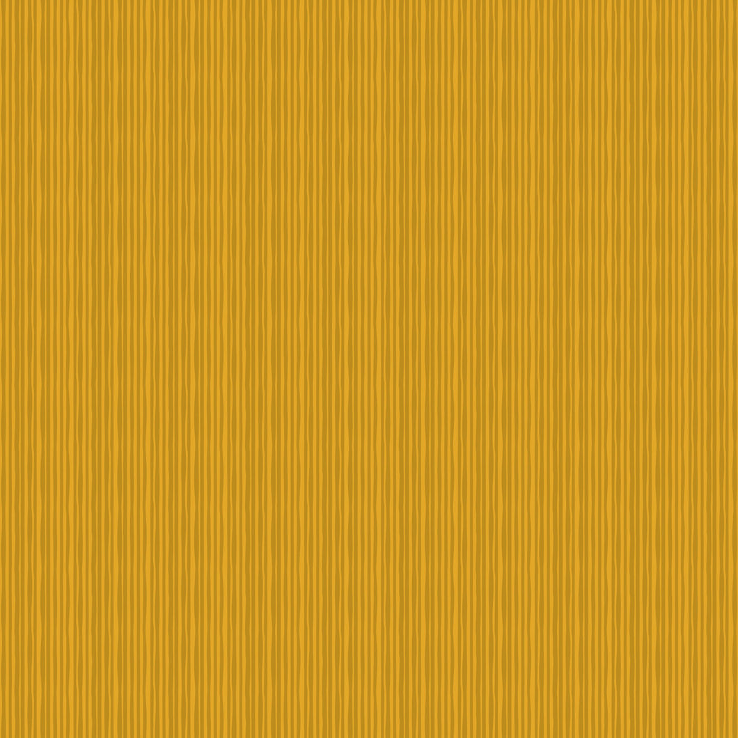 Joyful June - Stripe in Ochre - CANVAS