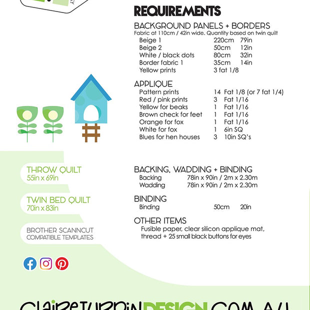 Henhouse Quilt Pattern