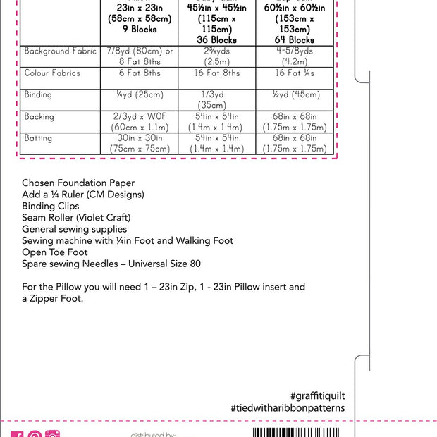 Graffiti Quilt Pattern