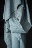 Blue Bobbette Indian Cotton Cross Stitch