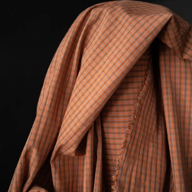 Dusky Daya Organic Cotton / Linen Check
