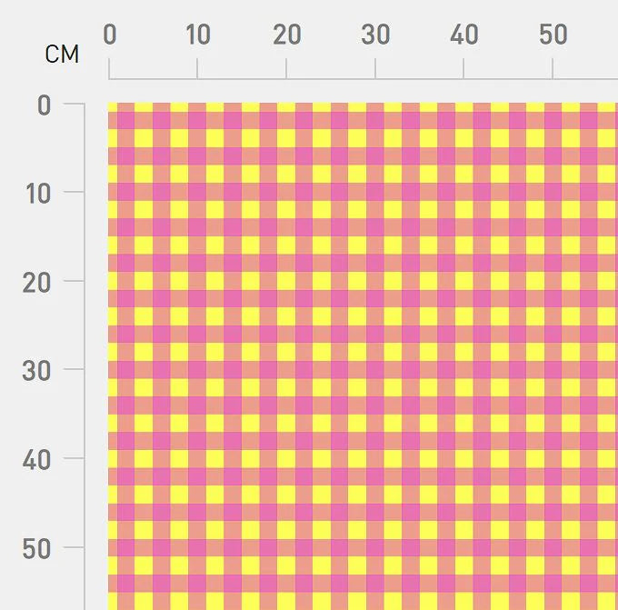 Karina + Kind - Clownpants Gingham - CANVAS - 1 m cut