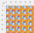 Karina + Kind - Collie Cutie Orange - CANVAS - 1 m cut