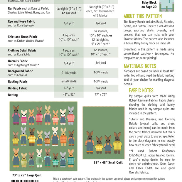 The Bunny Bunch Quilt Pattern