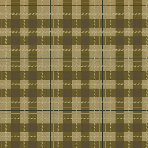 Highlands Flannel - Check Plaid - Olive Jam