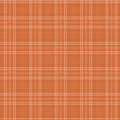 Highlands Flannel - Crosshatch Plaid - Spice