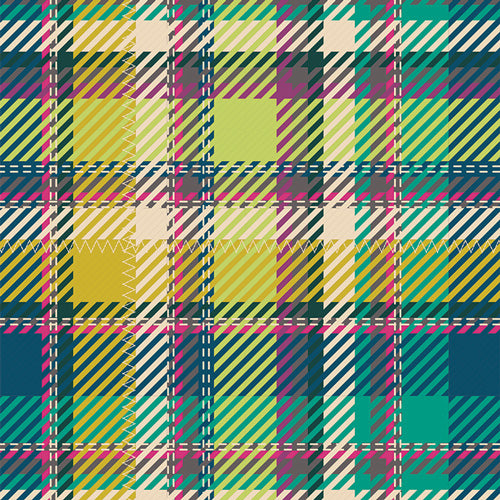 Highlands Flannel - Royal Plaid - Sunrise