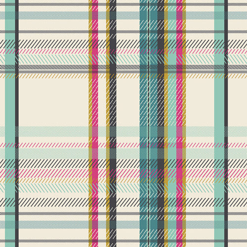 Highlands Flannel - Sketch Plaid - Tealberry