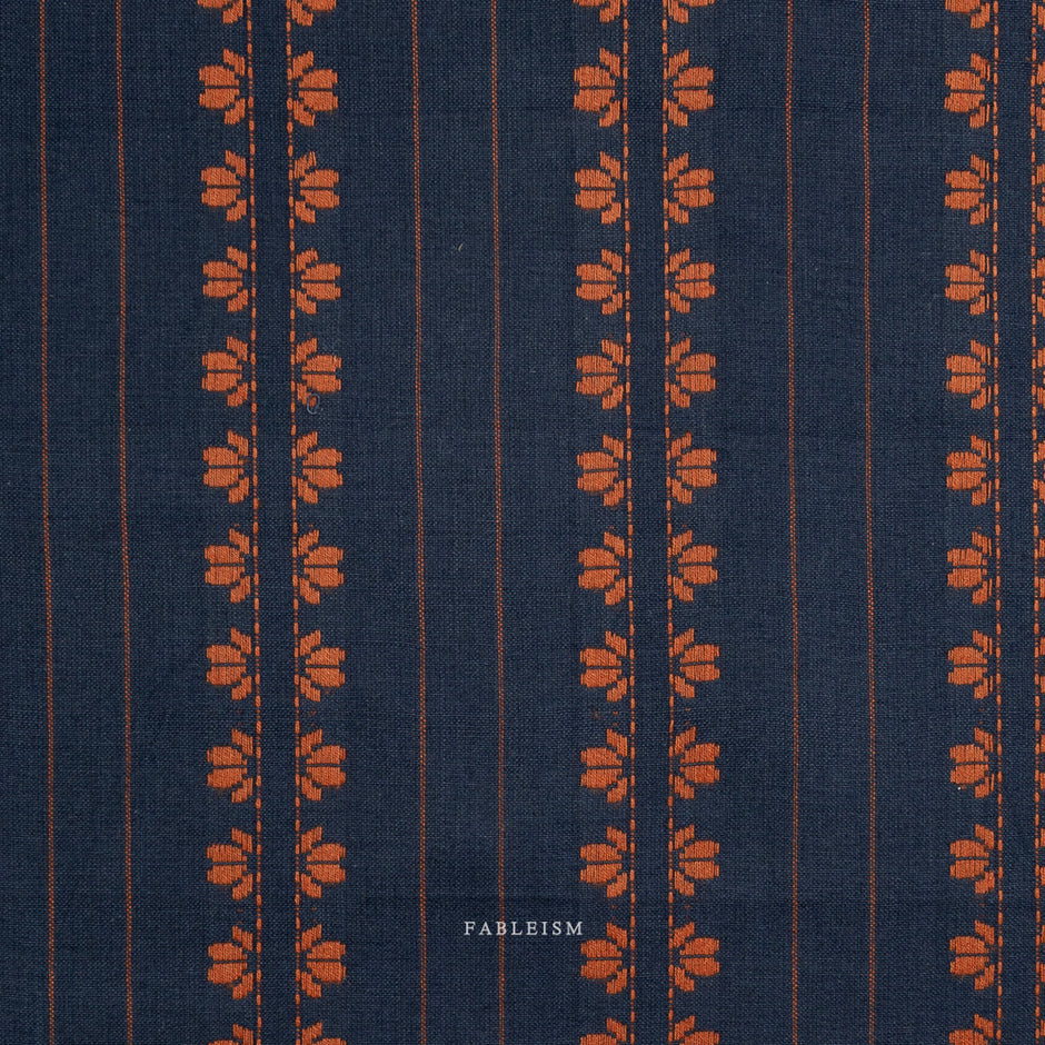 Fine and Dandy - Deco Stripe - Navy Spice