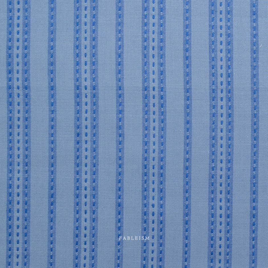 Fine and Dandy - Stitch Stripe - Blue