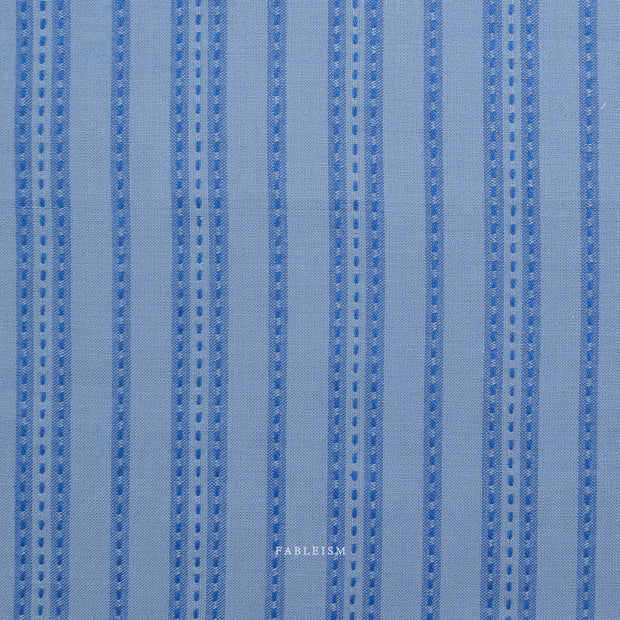 Fine and Dandy - Stitch Stripe - Blue