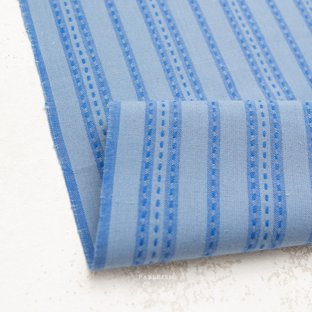 Fine and Dandy - Stitch Stripe - Blue