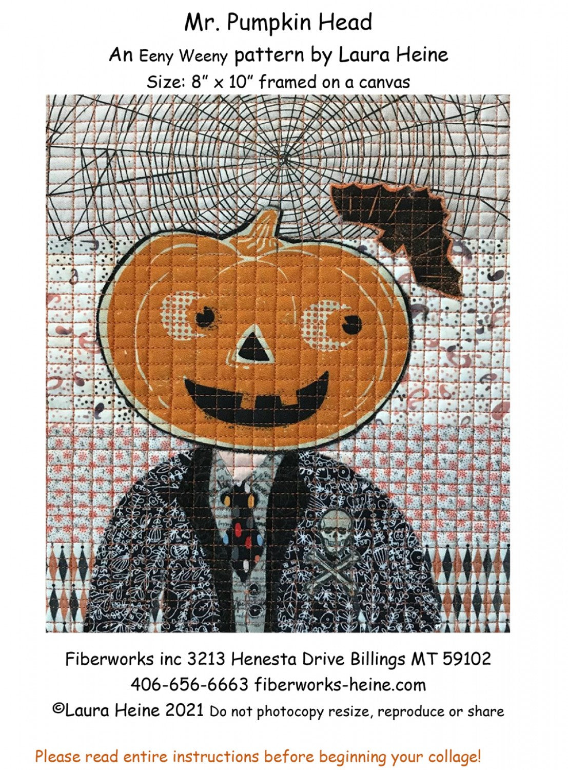 Mr. Pumpkin Head Quilt Pattern