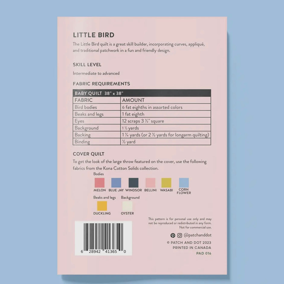 Little Bird Quilt Pattern