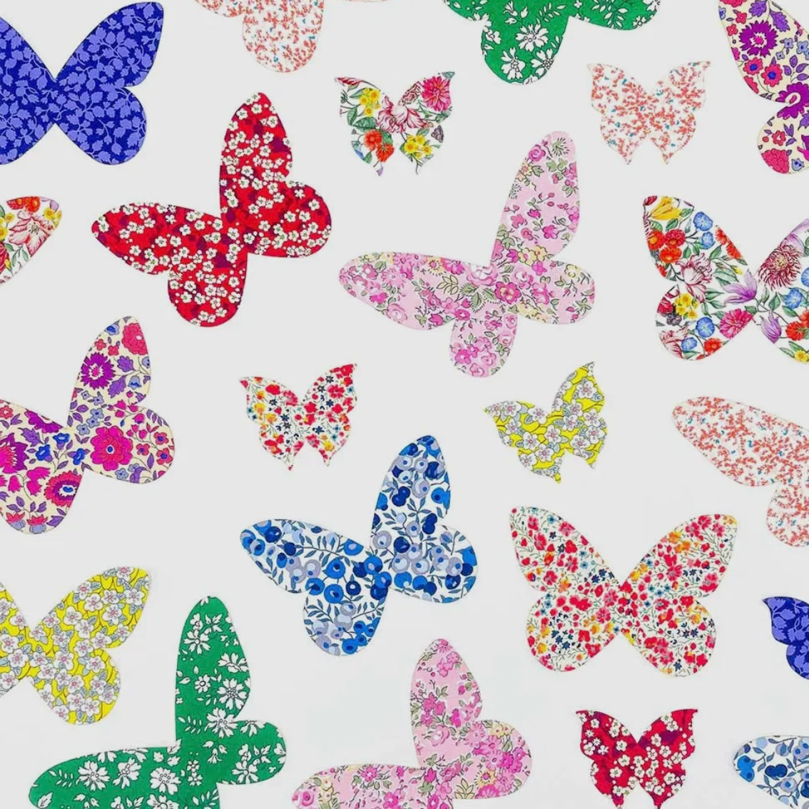 Liberty Tana Lawn Pre-Cut Fabric Butterflies - 30 pieces