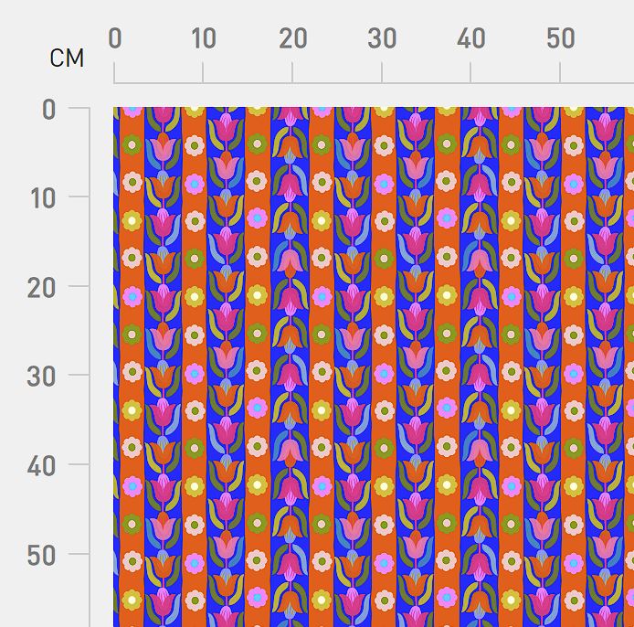 Karina + Kind - Gloria in Summer Royal - POPLIN - FAT QUARTER (Copy)