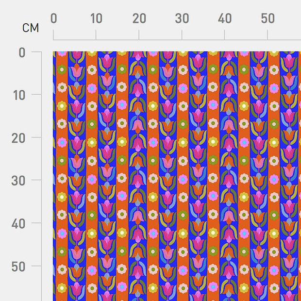 Karina + Kind - Gloria in Summer Royal - POPLIN - FAT QUARTER (Copy)
