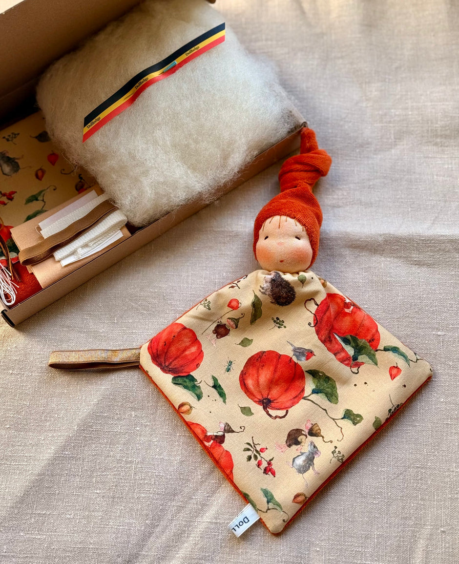 Pumpkin Gnomes Foldable Blanket Doll Making Kit
