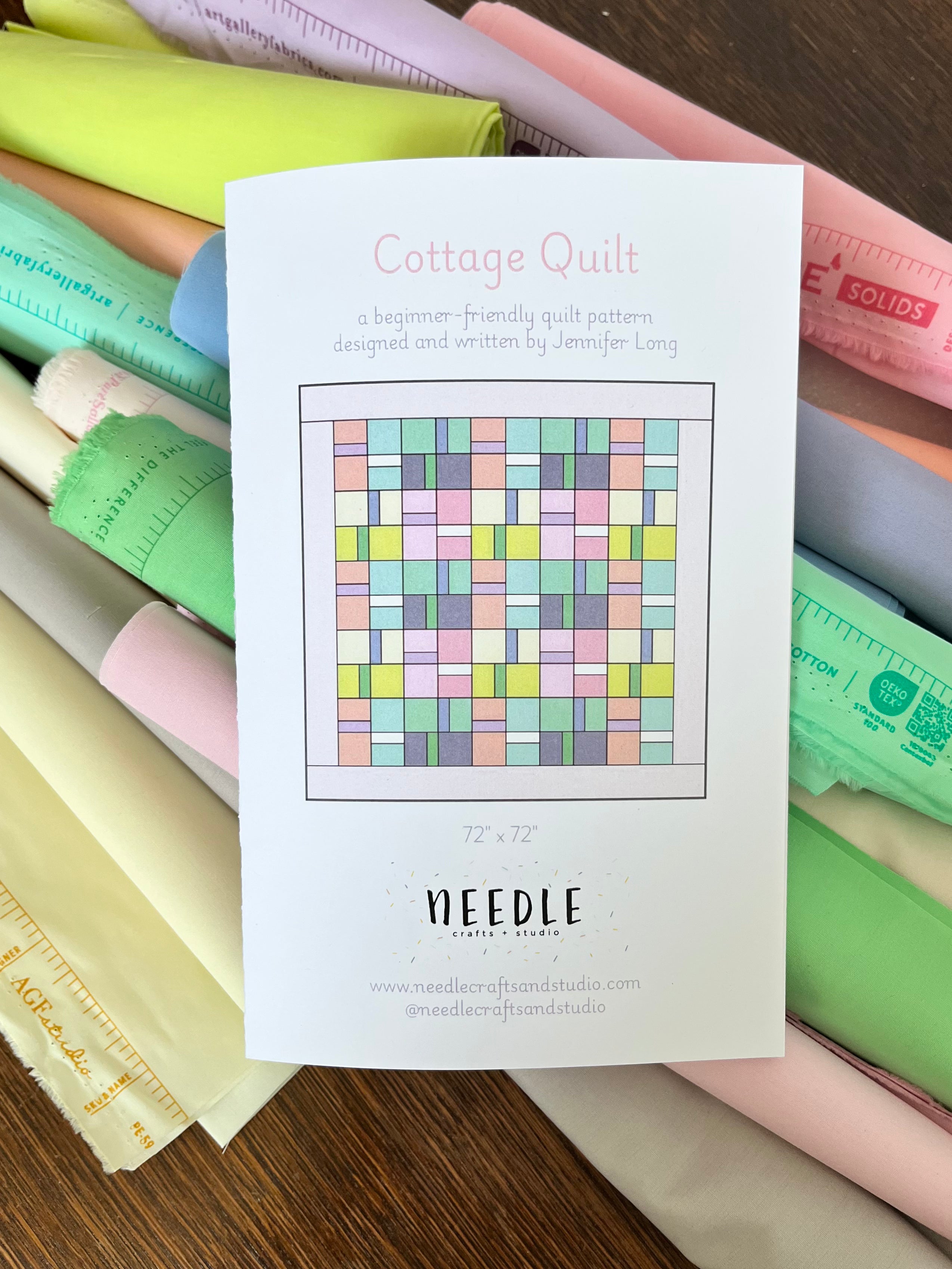 The Cottage Quilt Kit - AGF Pure Solids