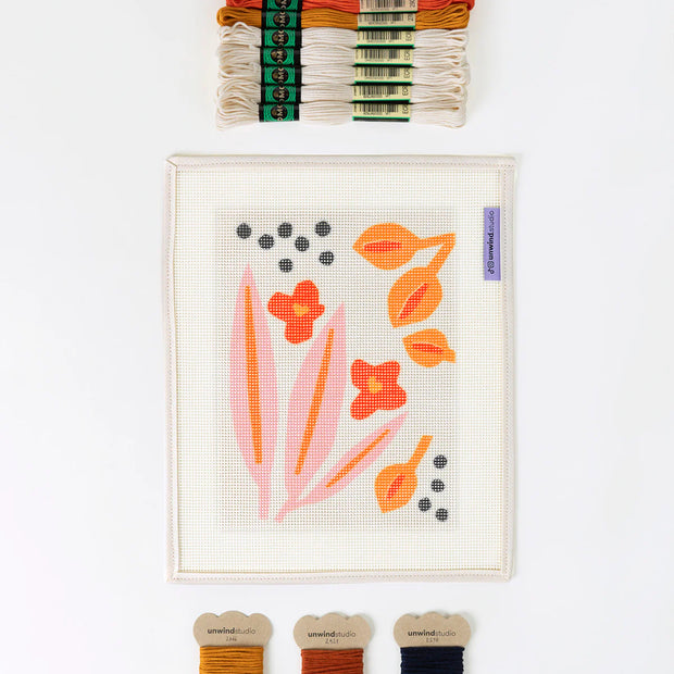 Paper Flowers by Myriam Van Neste Needlepoint Kit