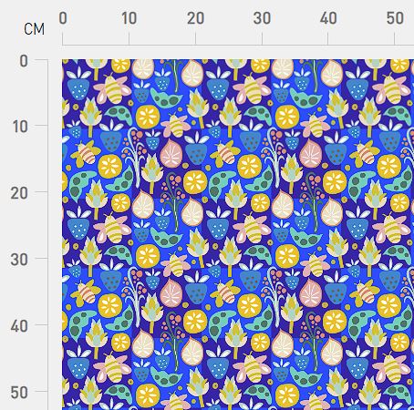 Karina + Kind - Night Garden - CANVAS - 1 m cut