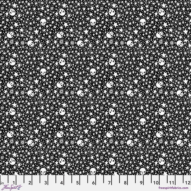 Witchy Ways - Starry Skulls - Black