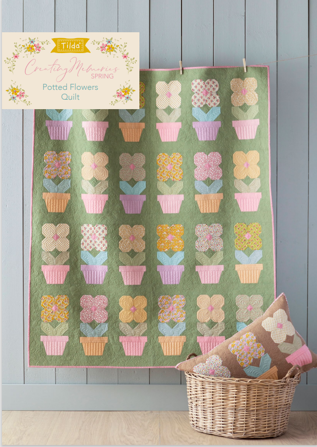 Tilda Creating Memories - Potted Flowers Quilt Kit