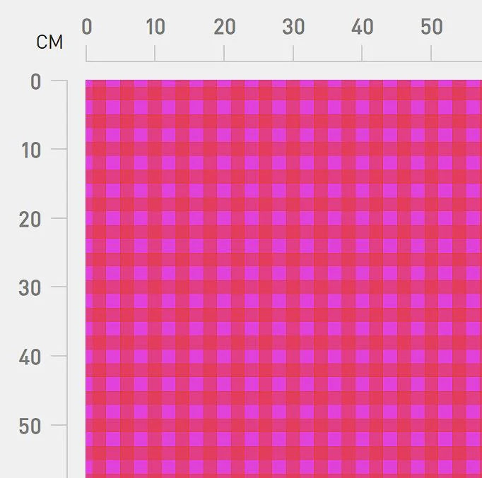 Karina + Kind - Rosehip Gingham - CANVAS - 1 m cut