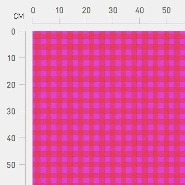 Karina + Kind - Rosehip Gingham - CANVAS - 1 m cut
