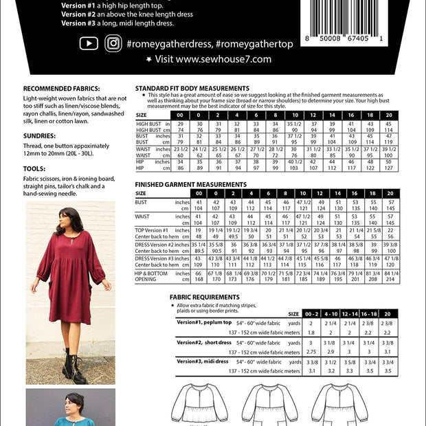Base Collection 07 Sewing Pattern Sew House Seven – Needle Crafts + Studio