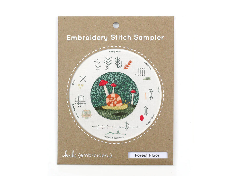 Embroidery Stitch Sampler - Forest Floor
