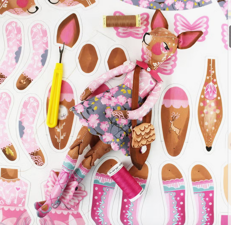 Prudence the Deer DIY Doll Sewing Kit