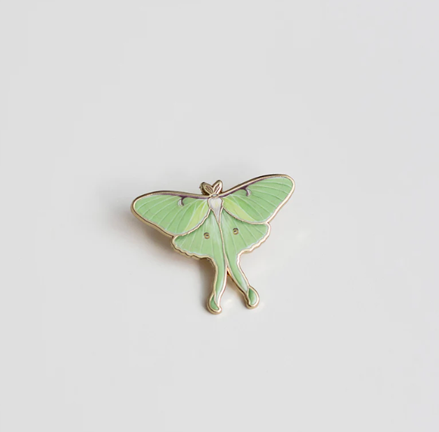 Luna Moth Enamel Pin