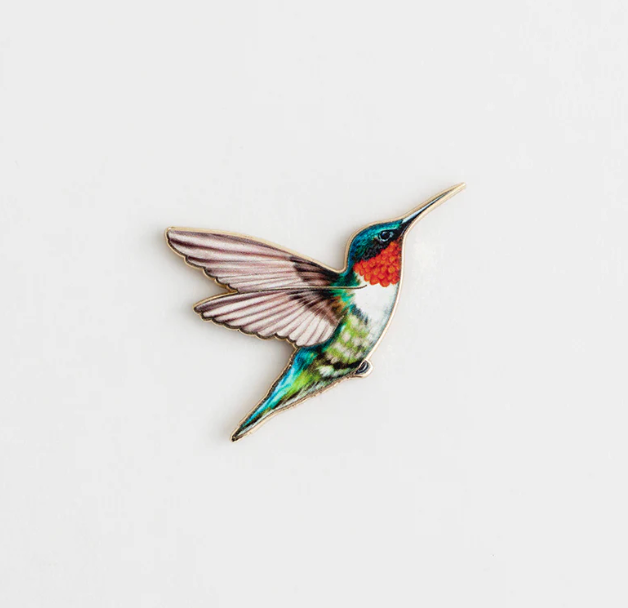 Hummingbird Enamel Pin