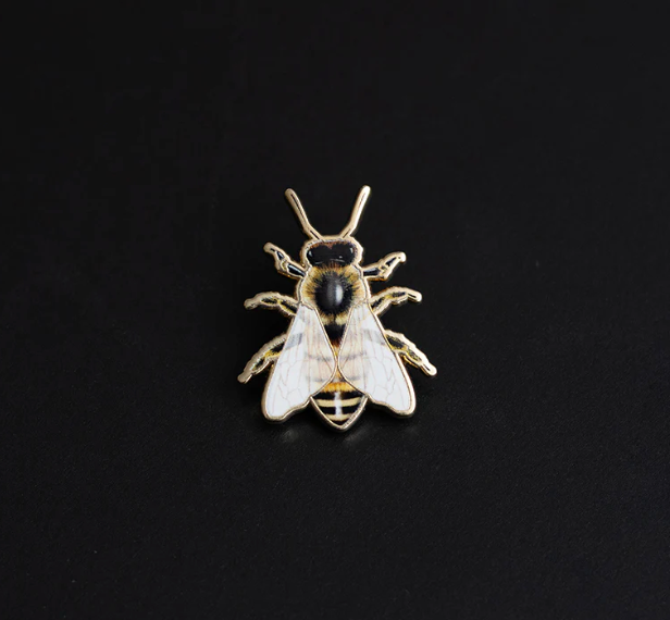 European Honey Bee Enamel Pin