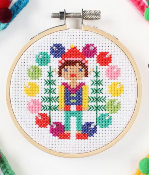 Festive Pixie Cross Stitch Kit