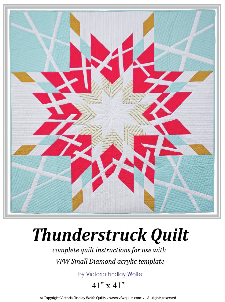 Thunderstruck Quilt Pattern and Template