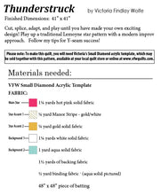 Load image into Gallery viewer, Thunderstruck Quilt Pattern and Template
