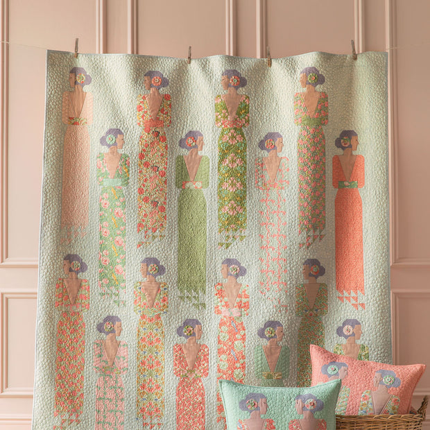 TILDA - Songbird - Soiree Quilt Kit - Blue / Yellow or Coral / Green